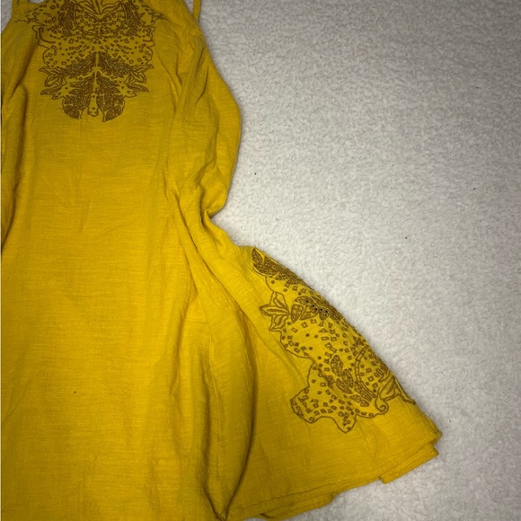 Free People Intimately Women Yellow Tulum Slip Mini Dress - Picture 2 of 11